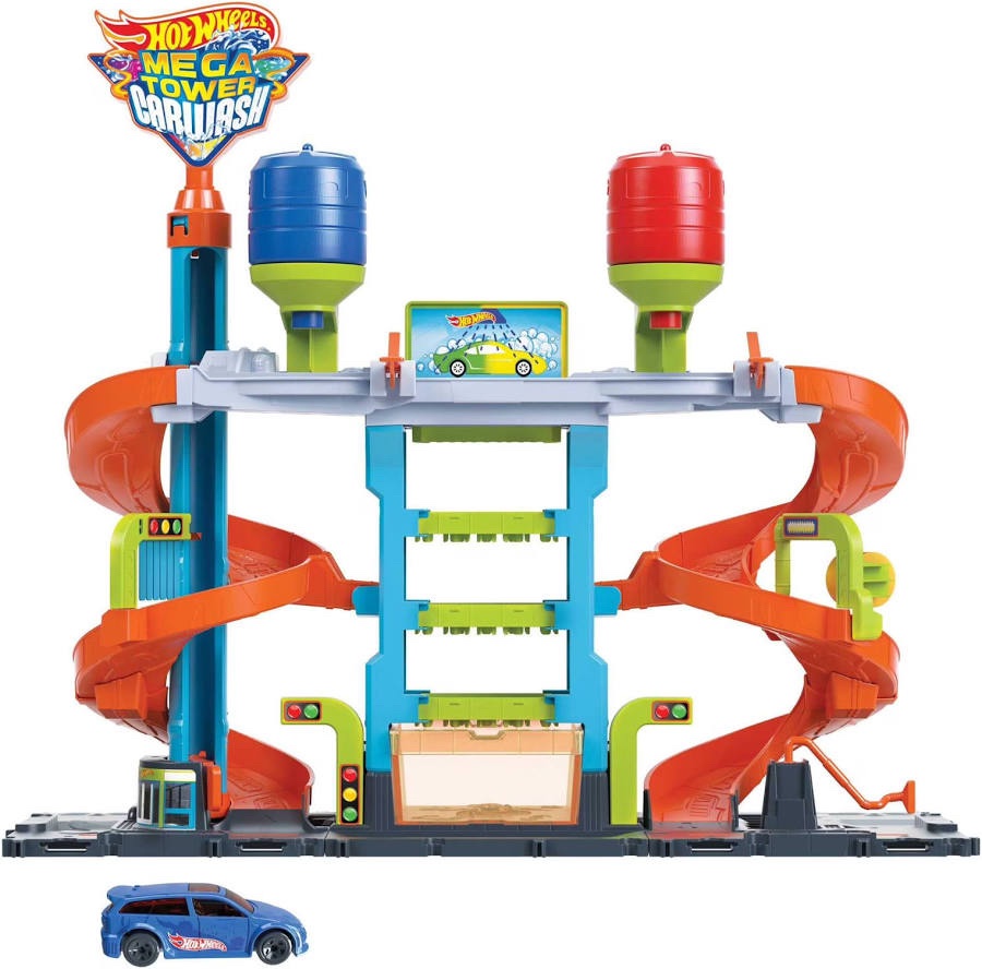 Hot Wheels City Color Shifters Mega Tower Car Wash