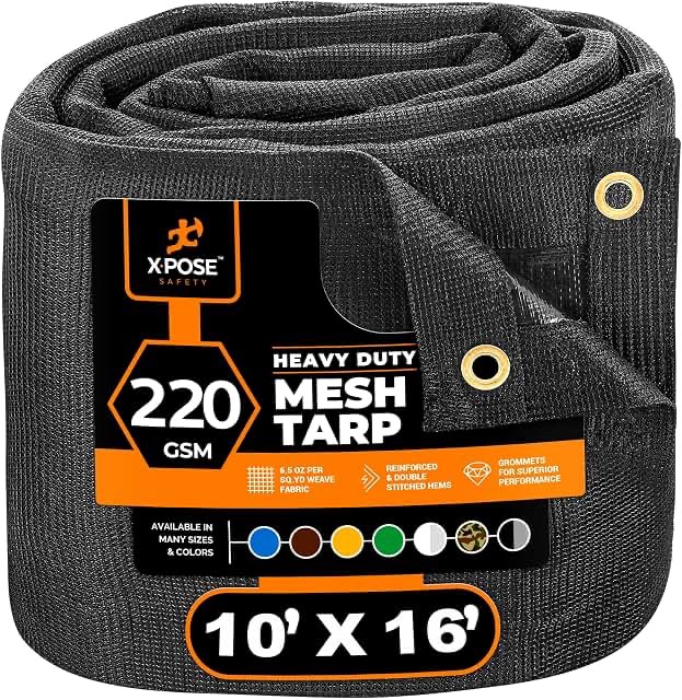 Xpose Safety Heavy Duty Mesh Tarp 12ft x 12ft