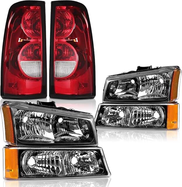 Automotive Headlights and Tail Lights Lamps Set