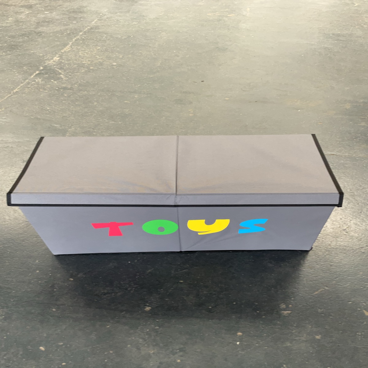 Kids Collapsible Toy Box With Velcro Top
