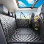 Sixheels Dog Back Seat Cover Hard Bottom Truck Back Seat Protector