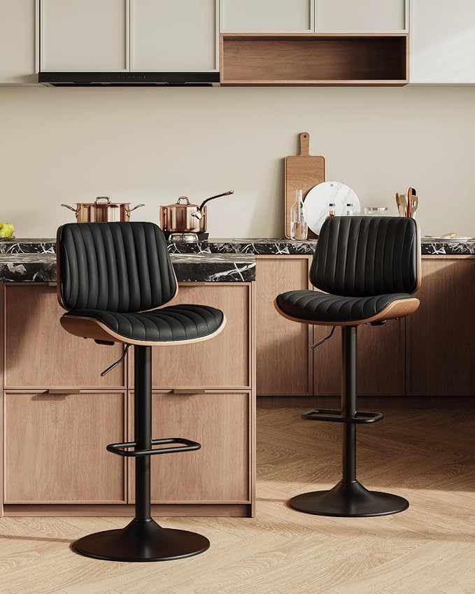 BSM09-2P Black Dining Chairs Set