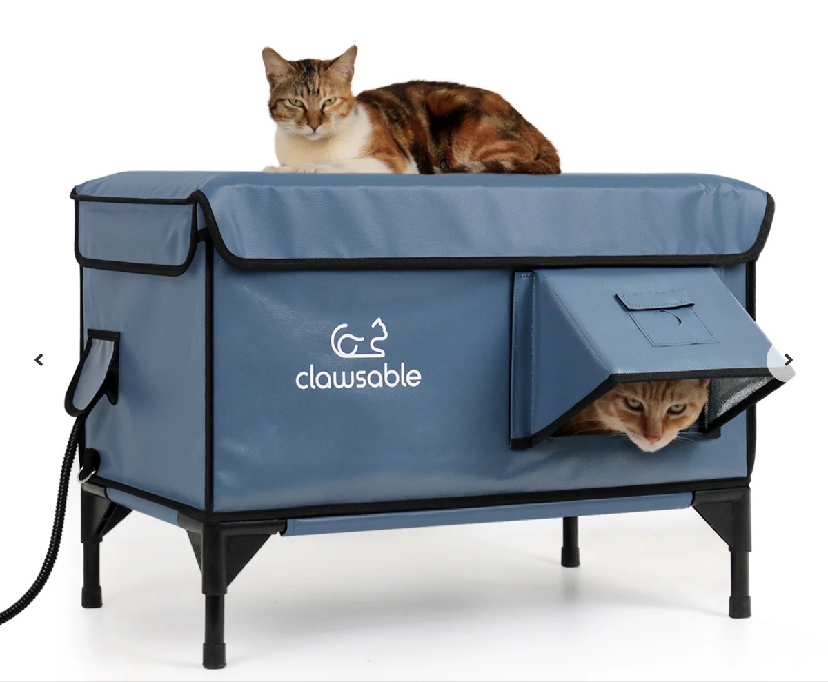 2-in-1 Indoor & Outdoor Insulated Cat House