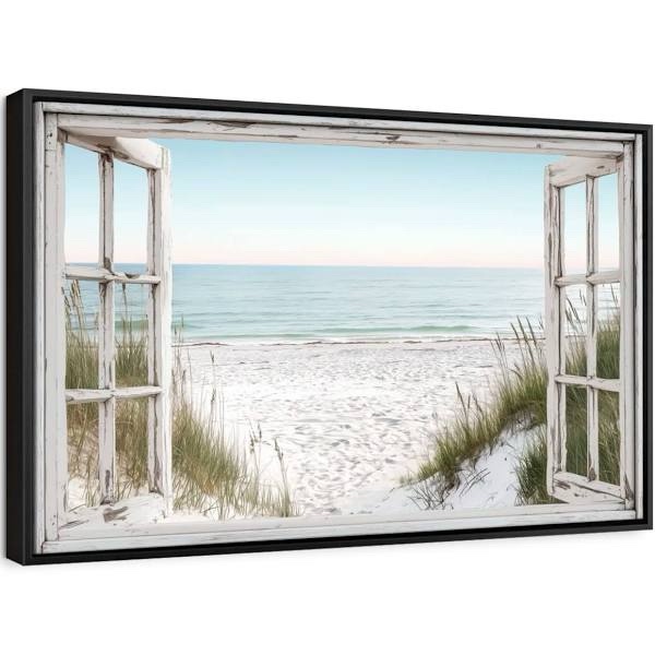 Window Beach Artwork Decor