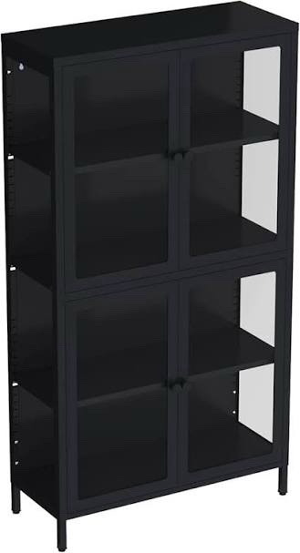 Black 4 tier cabinet