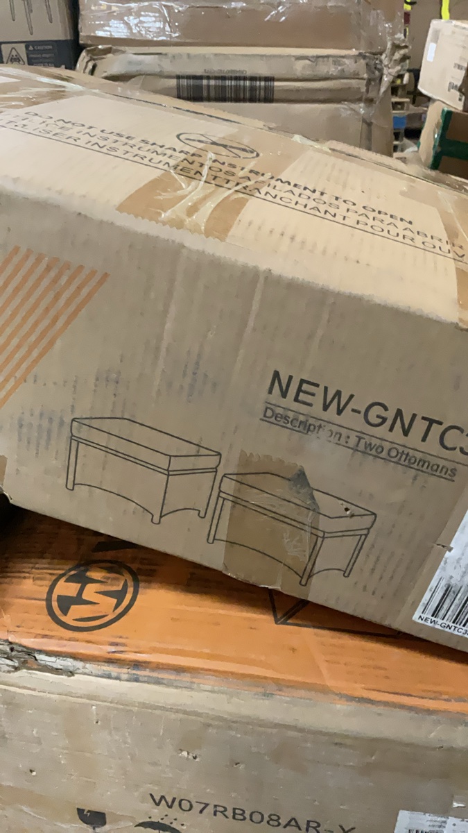 Box 1 of 2 Powell Two Ottomans - NEW-GNTC300-4K