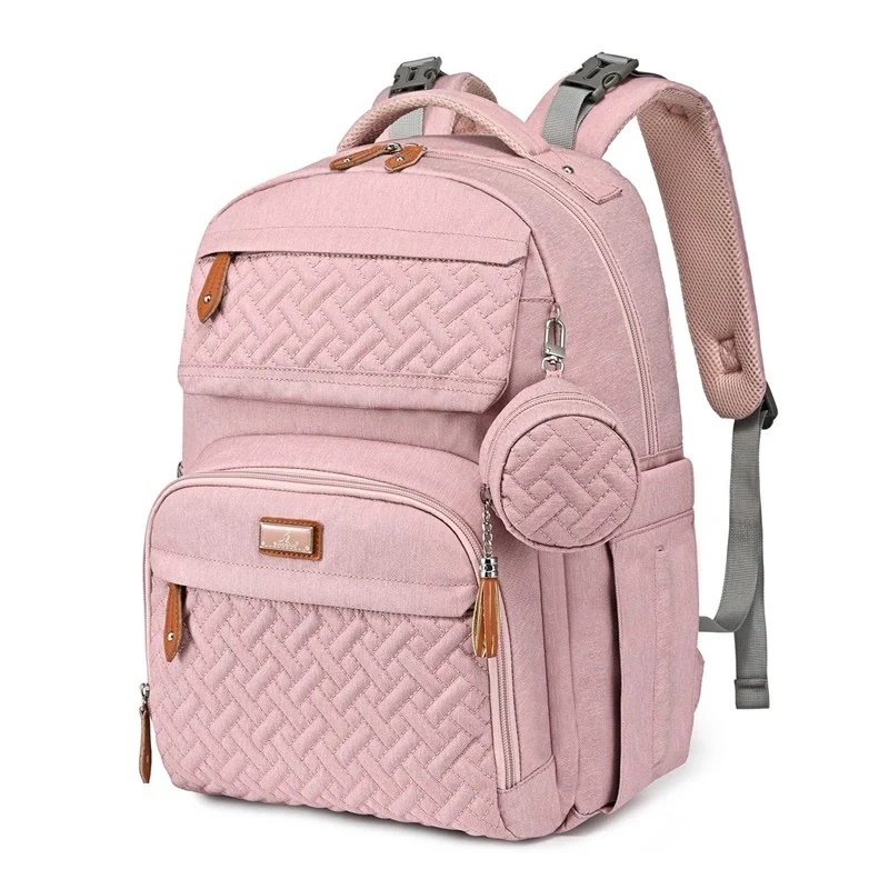 BabbleRoo Diaper Bag Backpack, Pink