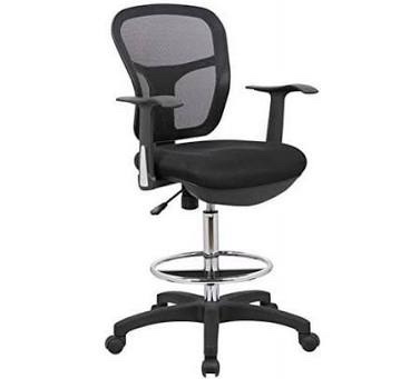 Office Chair Drafting Stool C-3718-5A-BK Black