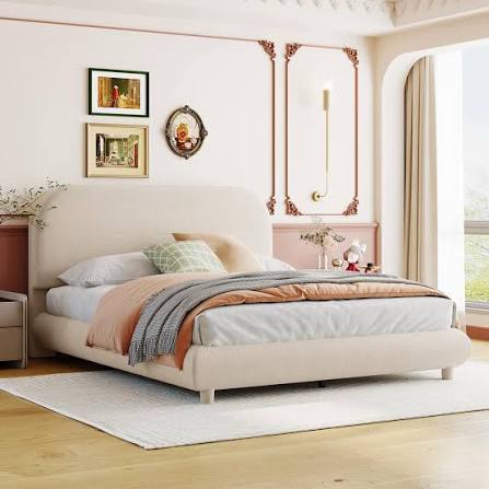 Upholstered full size bedframe