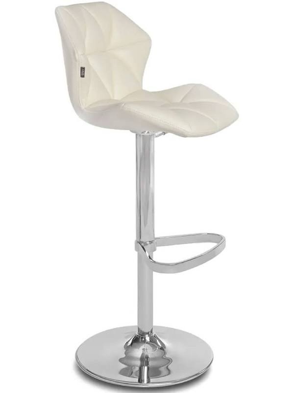 Metal Bar Stool - White