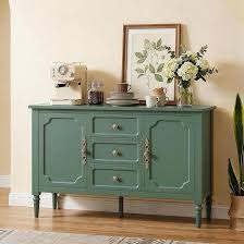 Sideboard Cabinet with Three Drawers and Two Doors