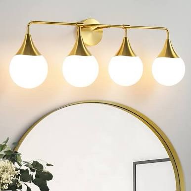 HAHZT Bathroom Vanity Light Fixture with Shades