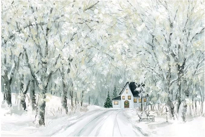 iCanvas Christmas Lane Gallery-Wrapped Canvas Giclée Wall Art Print by Carol Robinson