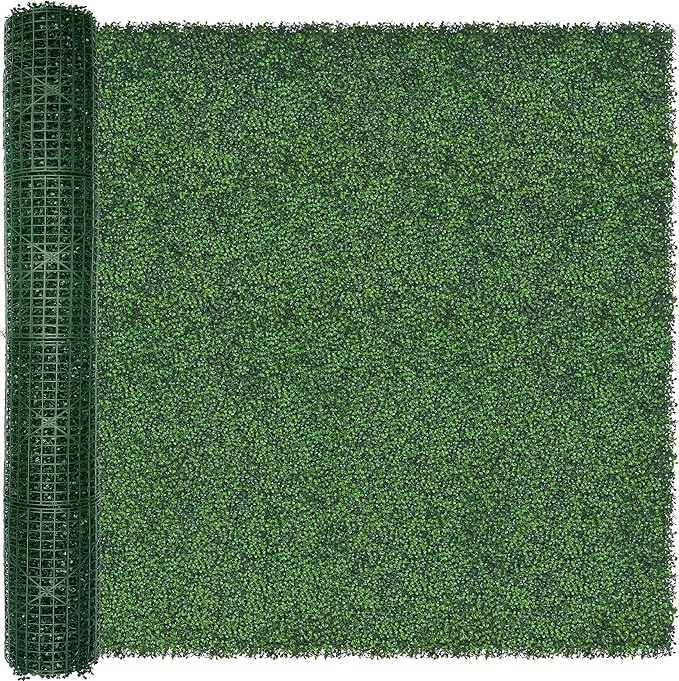 Artificial Boxwood Hedge Privacy Screen Panel Roll