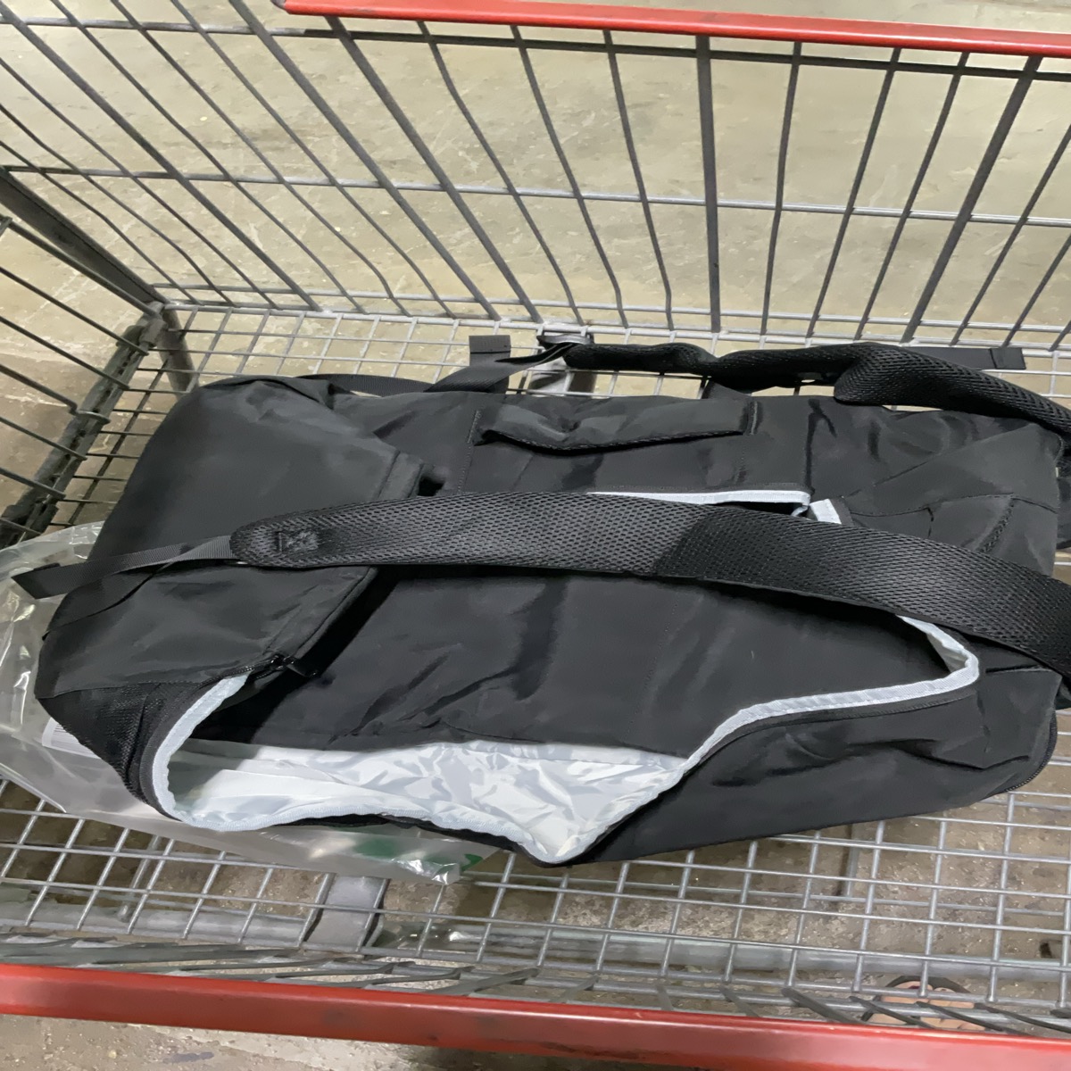 Unbranded Black Travel Duffel Bag with Backpack Straps