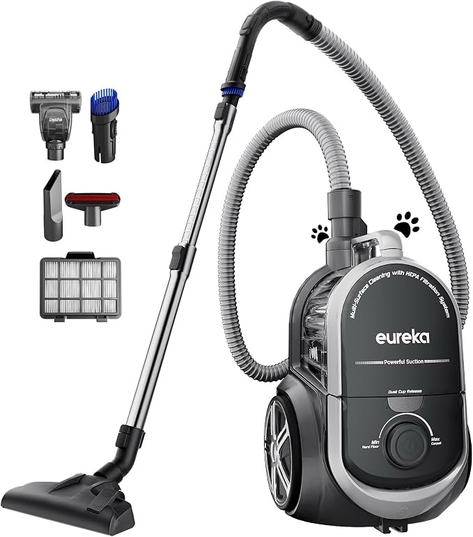 BLUE Eureka Canister Vacuum Cleaner - Complete Seal HEPA