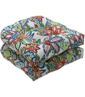 Floral Print Outdoor Patio Chair Cushion Set