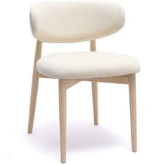Dining Chairs Pair (Creme/Tan/Off White )