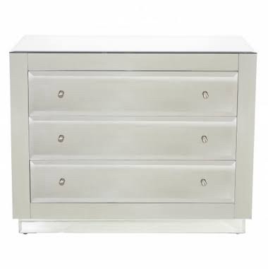 Coast to Coast Imports 50706 Mirrored 3-Drawer Chest