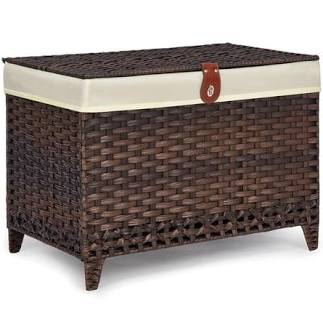 ToyBox/Phaux Wicker Chest Dark Brown