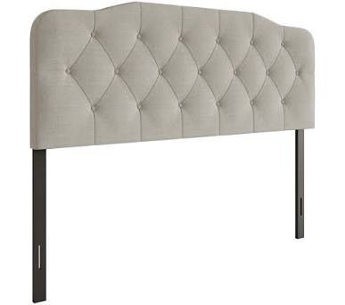 Upholstered King Headboard 80063-721 (“Color Warm Grey”)