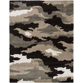Safavieh Florida Shag 8'-6" x 12' Beige Multi Polypropylene Area Rug