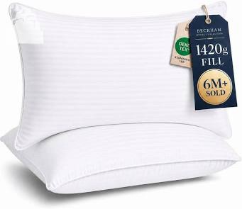 Beckham Hotel Collection Down-Alternative Pillows, 2 Pack, King Size