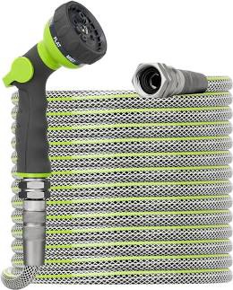 Bluebala 100FT Triple-Layer Garden Hose with 8-Pattern Sprayer Nozzle