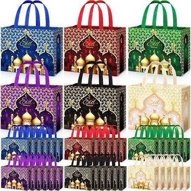 Yoojahow 36 Pcs Eid Mubarak Gift Shopping Bags Ramadan Party Supplies