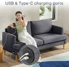 Unbranded Gray Loveseat / Small Sofa (Item SF006-B-DMS-GY-LX)