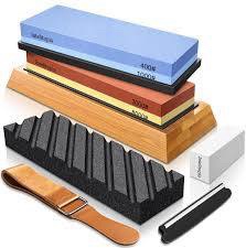 Intelitopia Complete Professional Knife Sharpening Stone Set