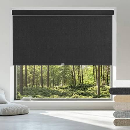 Pull Down Black Curtains