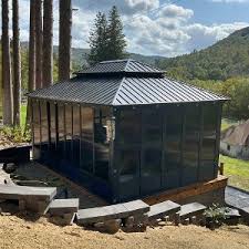Purple Leaf 12' x 16' Sunroom with Double Roof - Frame Box 10/10