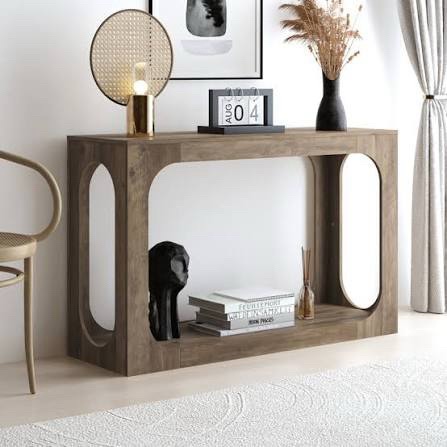 Console Table in Knotty Oak