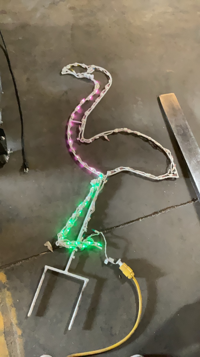 Lighted Flamingo Outdoor Lawn Decoration