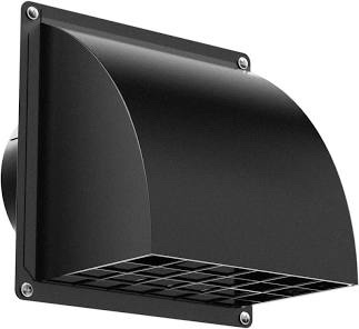HG POWER 4 Inch Dryer Vent Cover - Black