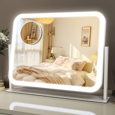 13.8”X17.5” Mirror Light White Frame