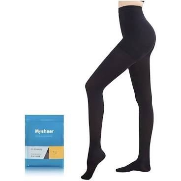 Myshear 20-30 mmHg Compression Pantyhose/Stockings - Size L