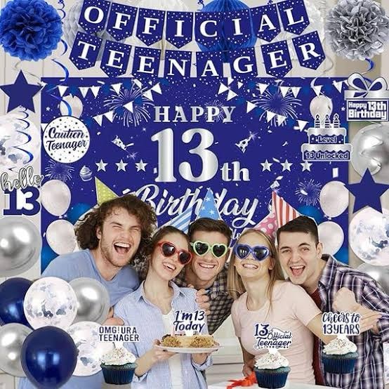 13th Birthday Party Supplies Set