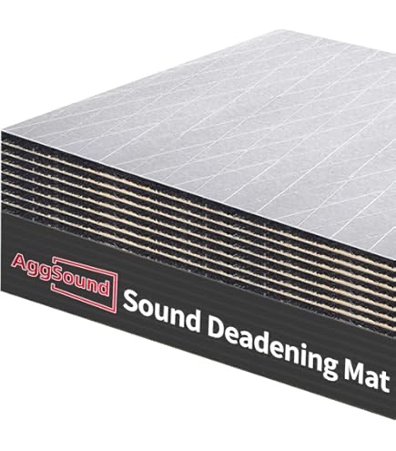 Unbranded 1/2-inch Sound Deadening Material Mat, 10sqft, 7pcs