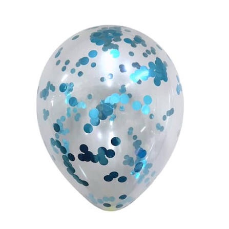 Decorative Blue Hexagon Confetti balloons Party Supply