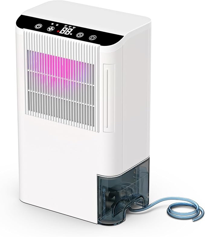 2.5L Rotary Dehumidifier with 7-Color Night Light