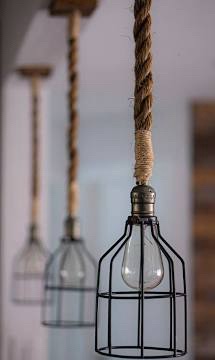 2pc Industrial Style Ceiling Pendant Light Fixture, Model 422324