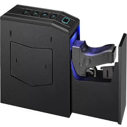 Fingerprint Biometric Handgun Safe with Wireless Charging and Auto Sliding Door