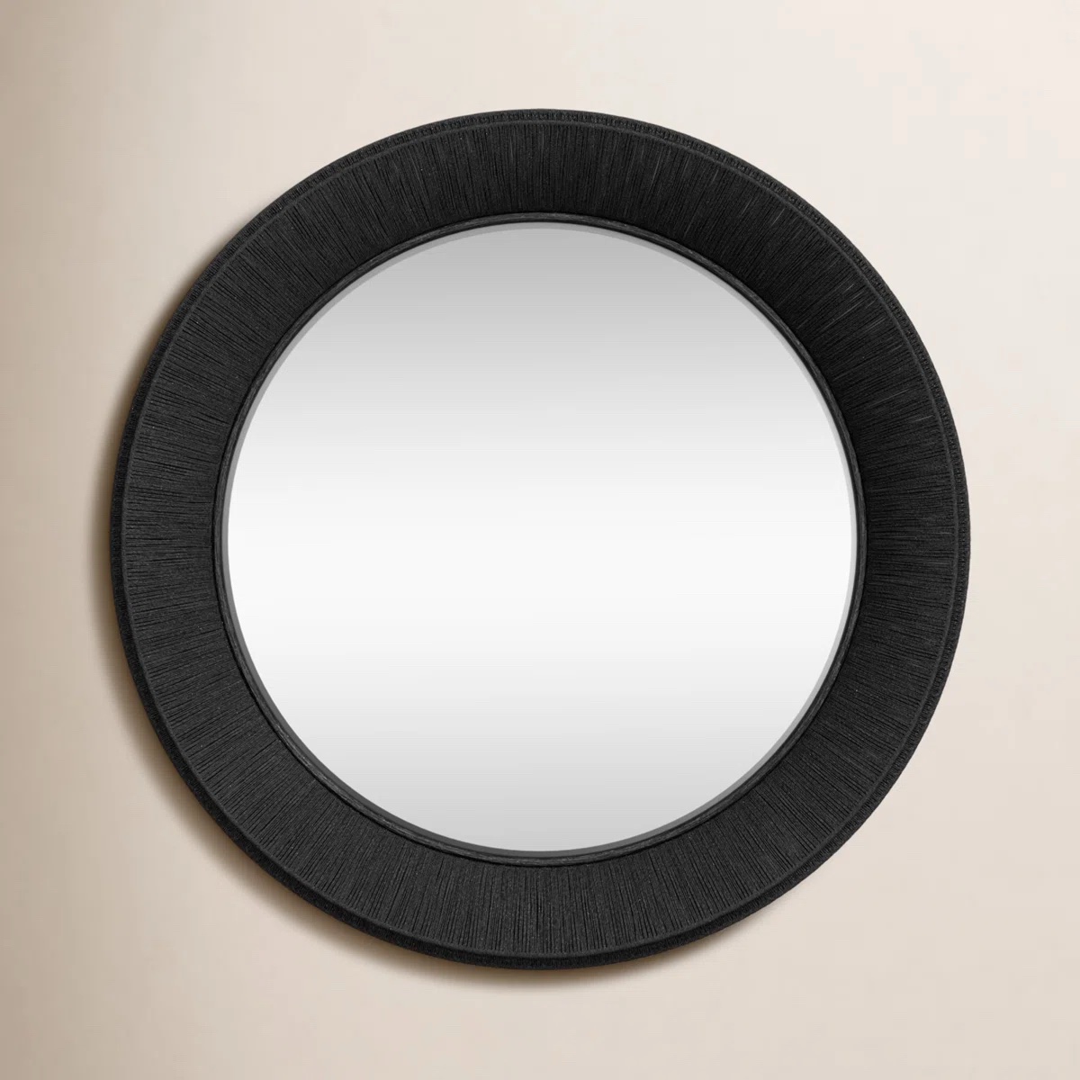 Joss & Main Jute Round Wall Mirror - 26" x 26"