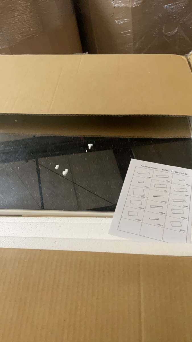 Box 2 of 2 Incomplete vanity with mirror