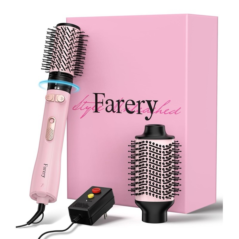 Farery 2 IN 1 Rotating Hair Dryer Brush