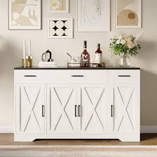 GARVEE 4-Door Storage Cabinet - White (Carton 2 of 2)