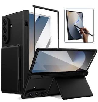 Samsung Galaxy Z Fold 5 Rugged Protective Case with Built-in Wallet/Card Holder