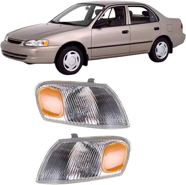 labwork 1998 Toyota Corolla Front Corner Lights (White) L+R